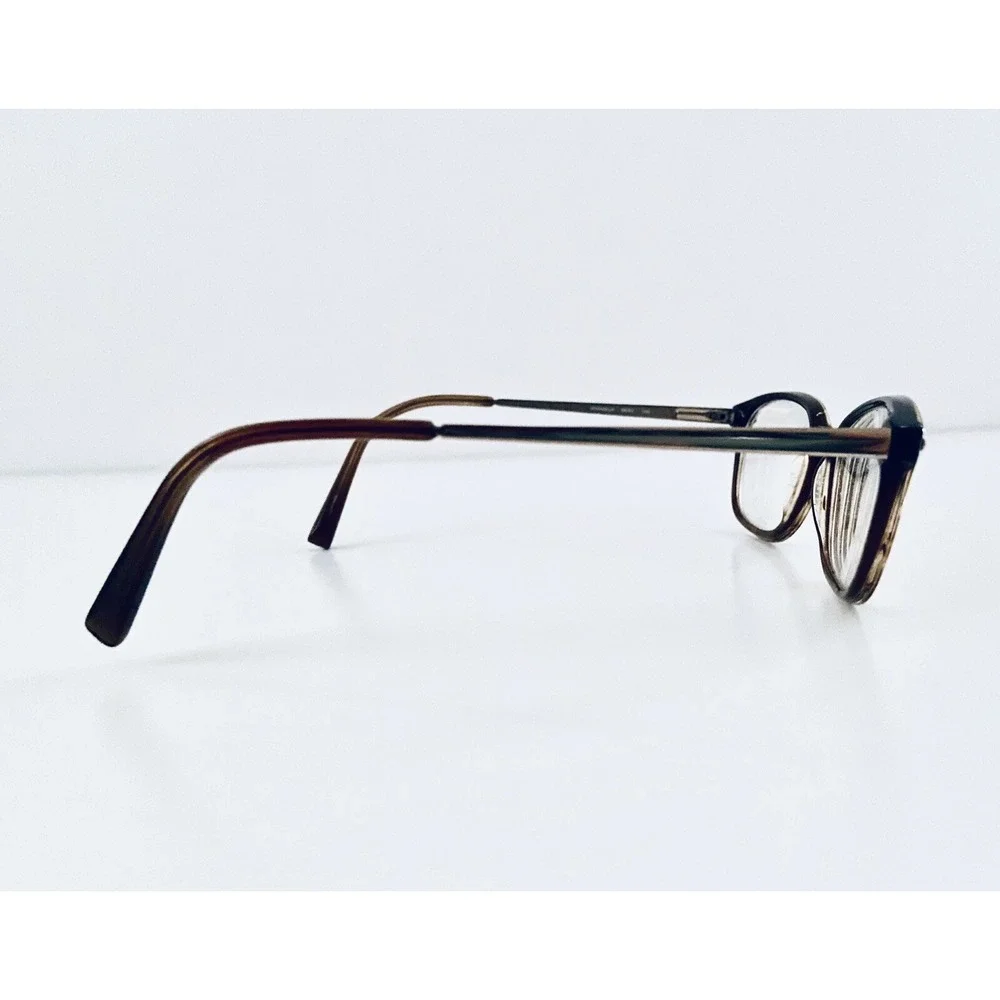 Kate Spade Brown Cat Eye Square Glasses W Gold Metal Temple Manuela 0ERV 140